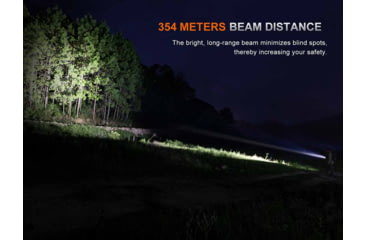 Image of Fenix Lighting PD26R ACE Lithium Ion 1300 Lumens Luminus SFT25R LED Flashlight, Black, PD26RACBK