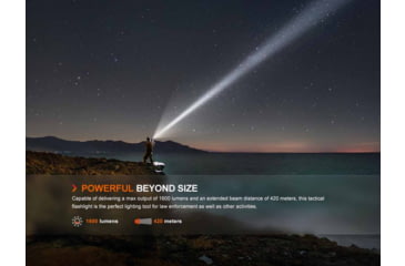 Image of Fenix Lighting TK11R Lithium Ion 1600 Lumens Luminus SFT40 LED Flashlight, Black, TK11RXBK