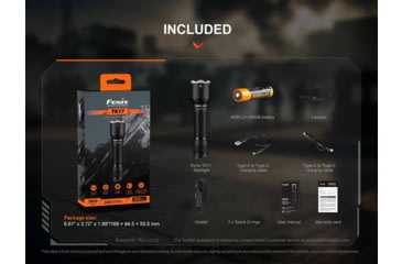 Image of Fenix Lighting TK17 Lithium Ion 3600 Lumens CREE XHP50.3 HD Flashlight, Black, TK17XHBK