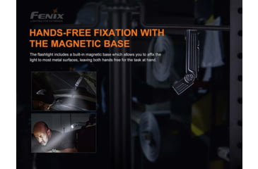Image of Fenix Lighting WT25R Lithium Ion 1000 Lumens CREE XP-L HI LED Flashlight, Black, WT25RXBK