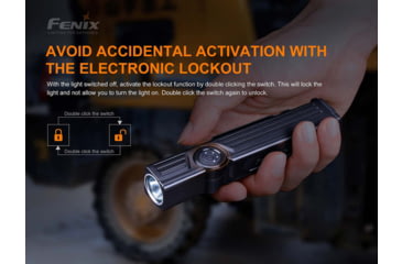 Image of Fenix Lighting WT25R Lithium Ion 1000 Lumens CREE XP-L HI LED Flashlight, Black, WT25RXBK