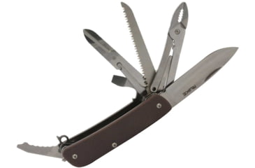 Image of RUIKE M51 Multifunction Knife, 2.79in, 14C28N Stainless Steel, Clip Point, Plain Blade, Brown, M51-N