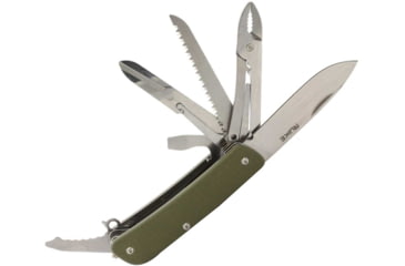 Image of RUIKE M51 Multifunction Knife, 2.79in, 14C28N Stainless Steel, Clip Point, Plain Blade, Green, M51-G