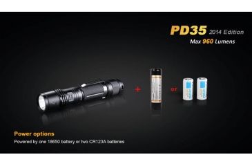 Image of Fenix PD Series 960 Lumens Flashlight, Black PD35XLBK