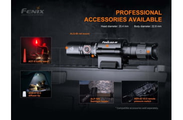 Image of Fenix Pd35 V3.0 Flashlight, 1700 Lumens, Li-ion 18650, LED Luminus SFT40, Black PD35V3BK