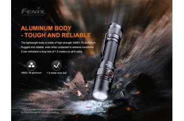 Image of Fenix Pd35 V3.0 Flashlight, 1700 Lumens, Li-ion 18650, LED Luminus SFT40, Black PD35V3BK