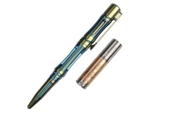 Image of Fenix T5 Ti Tactical Pen and 15th Anniversary Limited Edition CREE XP-E2 R3 LED Flashlight Set, 85 Lumens, 1 x AAA Included, Storm Blue, T5-TI-F15-STORM-BLUE