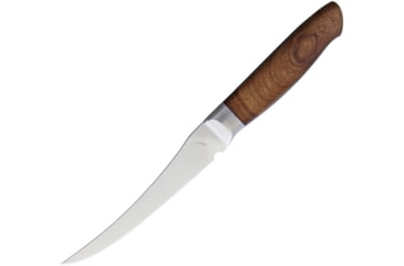 Image of Ferrum Reserve Boning/Fillet Kitchen Knives, 9.13in Overall, 5in Satin High Carbon SS Fillet Blade, Reclaimed Hardwood Handle, SS Bolster, RSRV-FILE-0500