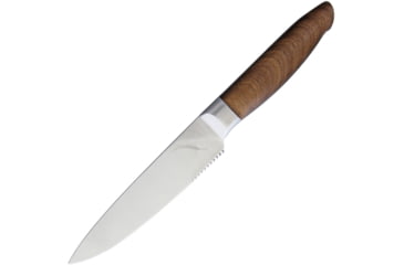 Image of Ferrum Reserve Dual Edge Utility Kitchen Knives, 10.13in Overall, 5.5in Satin High Carbon SS Blade, Reclaimed Hardwood Handle, SS Bolster, RSRV-UTIL-0500