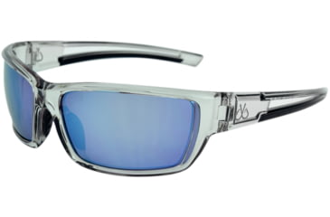 Image of Filthy Anglers Balsam Sunglasses - Mens, Smoked Frame, Polarized w/ Ice Blue Mirror Lens, BALSMK01P-WB