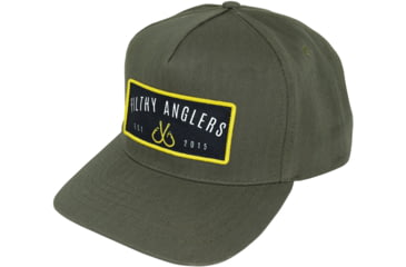 Image of Filthy Anglers Filthy Patch 5 Panel Snapback Hat, Green, HT-COASTGRN