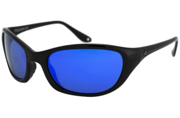 Image of Filthy Anglers Folsom EP Mirror Sunglasses, Black Frame, Polarized EP Blue Mirror Lens, FOLBLK-EP-B