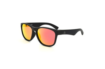 Image of Filthy Anglers Fox Polarized Sunglasses w/ Sunburst Red Mirror, Matte Black, FOXMBK01P-S