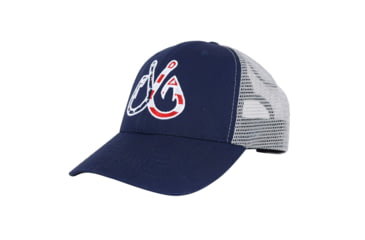 Image of Filthy Anglers Patriotic Fishing Trucker Hat, Navy Blue, HT-PATHK-BLU