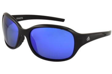 Image of Filthy Anglers Shasta EP Mirror Sunglasses - Womens, Black Frame, Polarized EP Blue Mirror Lens, SHTBLK-EP-B