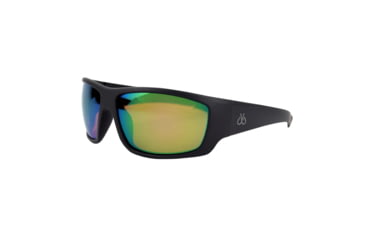 Image of Filthy Anglers Tenkiller Polarized Sunglasses w/ Green Mirror, Matte Black/Brown Polarized, TENMBK03P-G