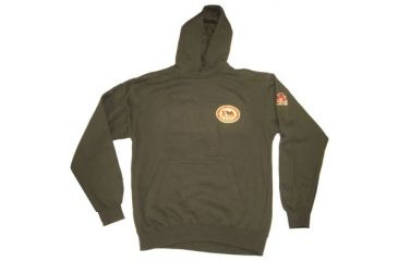Image of Final Approach Olive Hooded Sweatshirt Medium 480205