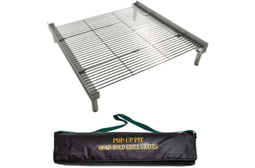 Image of Fireside Outdoor Quad-Fold Grilling Grates For Pop-Up Fire Pit, 24 in, CDGG24-QUAD