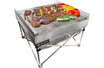 Image of Fireside Outdoor Quad-Fold Grilling Grates For Pop-Up Fire Pit, 24 in, CDGG24-QUAD