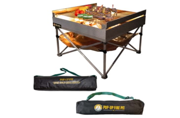 Image of Fireside Outdoor Quad-Fold Grilling Grates For Pop-Up Fire Pit, 24 in, CDGG24-QUAD