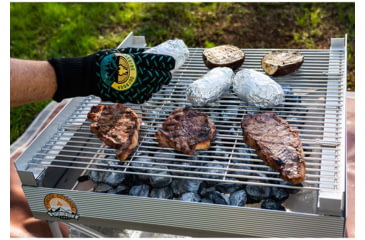 Image of Fireside Outdoor Quad-Fold Grilling Grates For Pop-Up Fire Pit, 24 in, CDGG24-QUAD