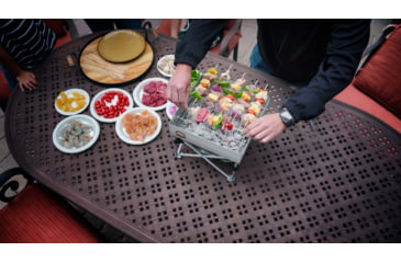 Image of Fireside Outdoor Trailblazer Portable Fire Pit &amp; Grill, 12 in, CB005