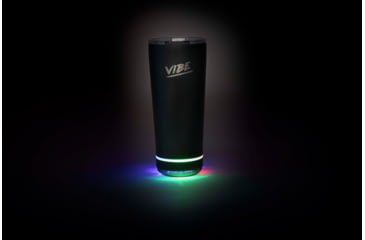 Image of Fireside Outdoor Vibe Tumbler With Water-Resistant Bluetooth Speaker, Black, VIBE-18-BLK