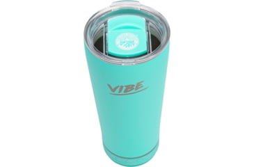 Image of Fireside Outdoor Vibe Tumbler With Water-Resistant Bluetooth Speaker, Teal, VIBE-18-TEAL
