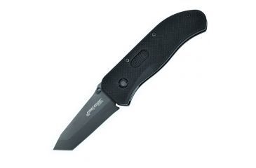 Image of FirstEdge TrackLock Modified Tanto Manual Folding Knife, Plain Edge, Black 0950