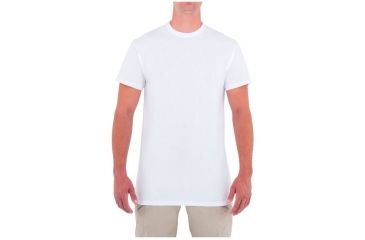 Image of First Tactical Mens Ctn S/S Tshirt 3-Pack, White, Extra Large 112500-010-XL