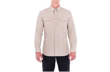 Image of First Tactical Mens Specialist Tactcl Ls Sh, Khaki, 4XL Regular 111003-055-4XL-R