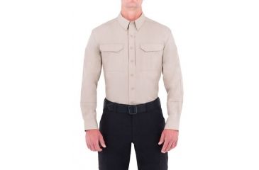 Image of First Tactical Mens Specialist Tactcl Ls Sh, Khaki, 4XL Regular 111003-055-4XL-R