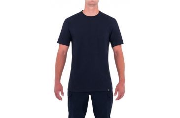 Image of First Tactical Mens Tactix Cotton S/S Tee, Midnight Navy, Small 112501-729-S