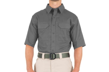 Image of First Tactical V2 Tactical Short Sleeve Shirt - Mens, Wolf Grey, Small, R, 112007-036-S-R