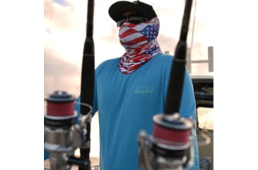 Image of Fish Monkey Performance Face Guard, Americana, One size, FM40-AMER