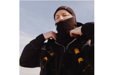 Image of Fish Monkey Yeti Fleece Balaclava, Black, One size, FM42-BL