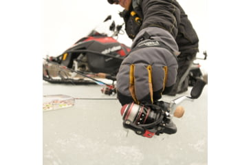 Image of Fish Monkey Yeti Premium Ice Fishing Glove, Yelow/Black/Grey, 2XL, FM37-GB-XXL