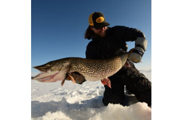 Image of Fish Monkey Yeti Premium Ice Fishing Mitten, Yelow/Black/Grey, XL, FM36-GB-XL