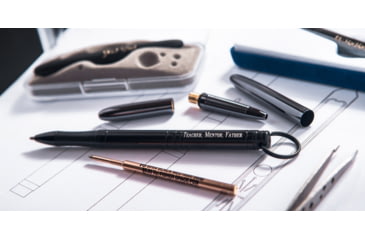 Image of Fisher Space Pen Backpacker Aluminum w/Key Chain Space Pen, Black, FSPBP-B