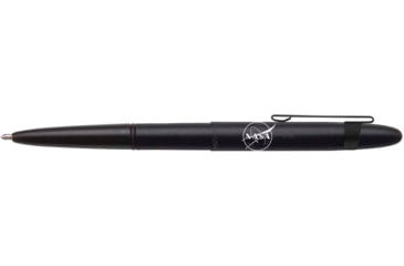 Image of Fisher Space Pen Bullet Space Pen w/ NASA Meatball Logo &amp; Pocket Clip, Matte Black, 400BCL-NASAMB