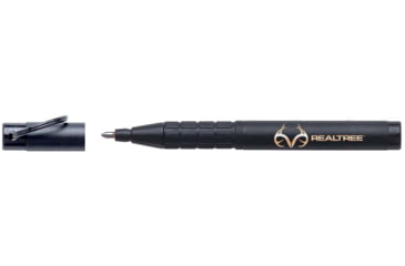 Image of Fisher Space Pen Trekker Keyring Space Pen with RealTree Logo, Matte Black, 725B-RT