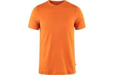 Image of Fjallraven Abisko Wool Short Sleeve - Mens, Sunset Orange, Extra Large, F87193-207-XL