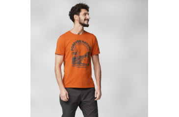 Image of Fjallraven Equipment T-Shirt - Mens, Sunset Orange, Medium, F86976-207-M