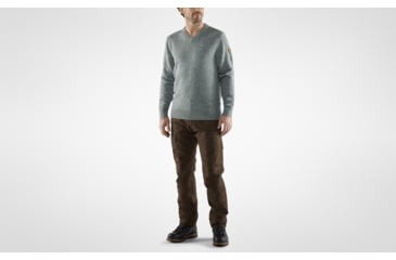 Image of Fjallraven Ovik V-Neck Sweater - Mens, Grey, 3XL, F87320-020-XXXL