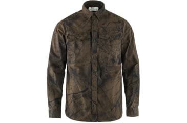 Image of Fjallraven Varmland G-1000 Shirt - Mens, Dark Olive/Camo, Medium, F87326-636-M