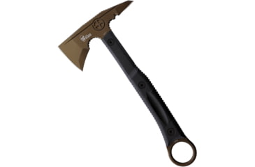 Image of Flagrant Beard Templar Axe Midnight Bronze, 6.5 bronze Cerakote finish 1095HC steel axe head , Black sculpted G10 handle, TEMPLAR AXE MIDNIGHT BRONZE