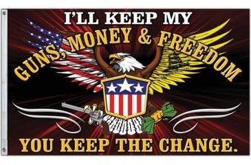 Image of Flags Guns - Money &amp; Freedom Flag CPS36681