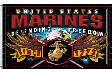 Image of Flags Marines Defending Freedom Flag CPS38700