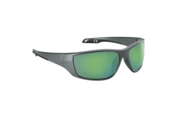 Image of Flying Fisherman 7739GAG Carico Sunglasses, Matte Gray Frame Amber-Green Mirror Lens, Acutint Polarized Lens System, 7739GAG