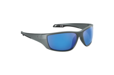 Image of Flying Fisherman 7739GSB Carico Sunglasses, Matte Gray Frame Smoke-Blue Mirror Lens, Acutint Polarized Lens System, 7739GSB